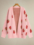 Cecile | Strawberry Motif Cardigan
