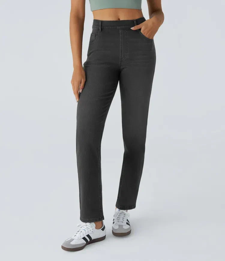 Blake | High-Waisted Comfortable Trousers with Pockets