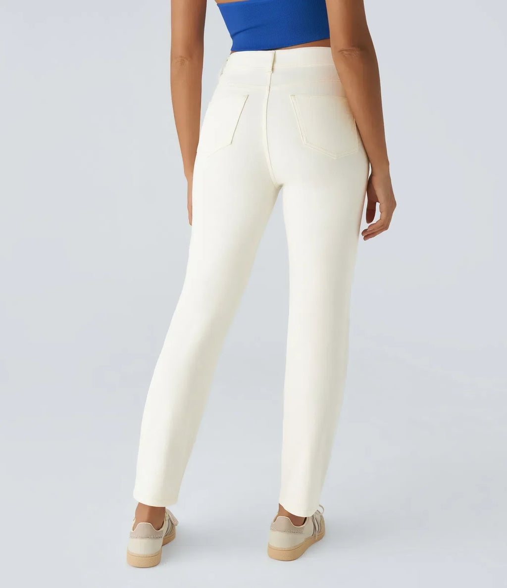 Blake | High-Waisted Comfortable Trousers with Pockets