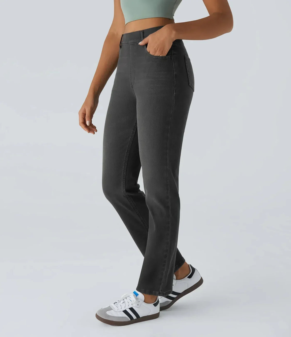 Blake | High-Waisted Comfortable Trousers with Pockets