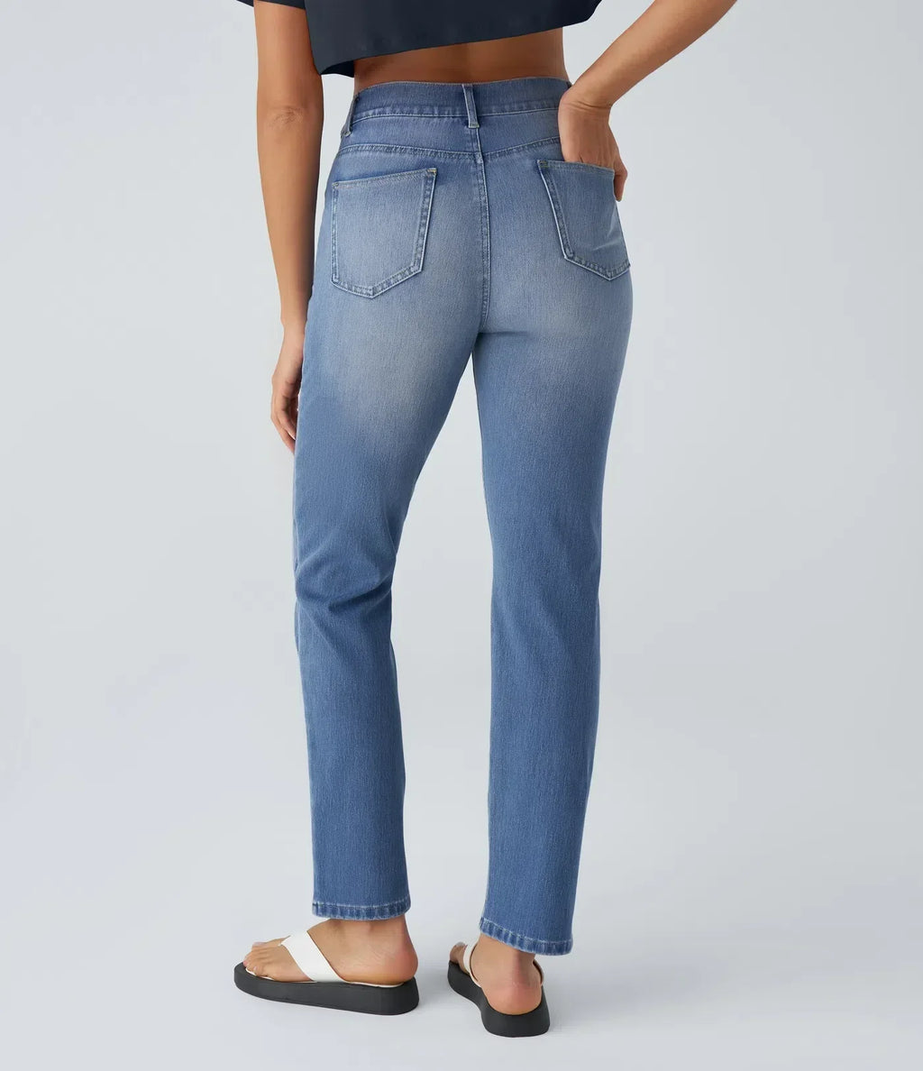 Blake | High-Waisted Comfortable Trousers with Pockets