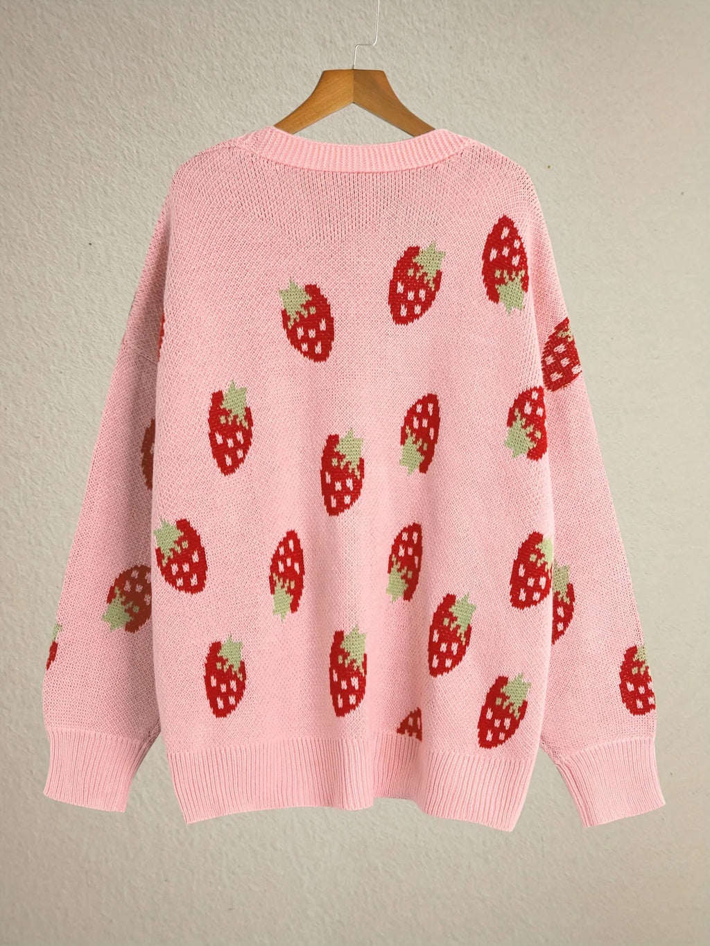Cecile | Strawberry Motif Cardigan