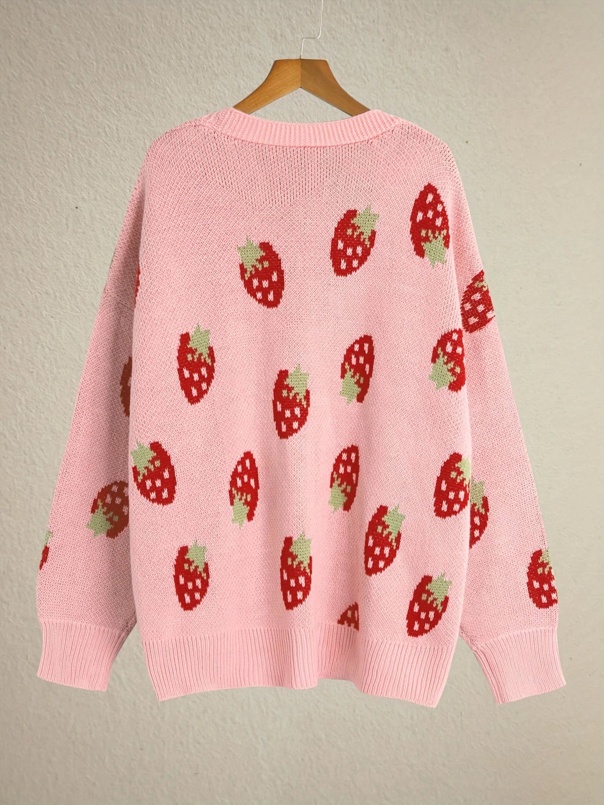 Cecile | Strawberry Motif Cardigan