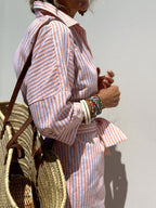 Delaney | Striped Shirt Dress