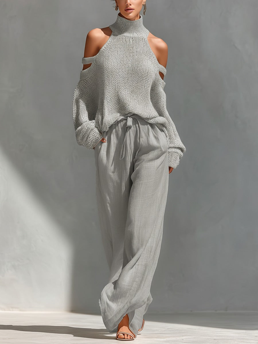 Cleo | Off-Shoulder Wide-Leg Set