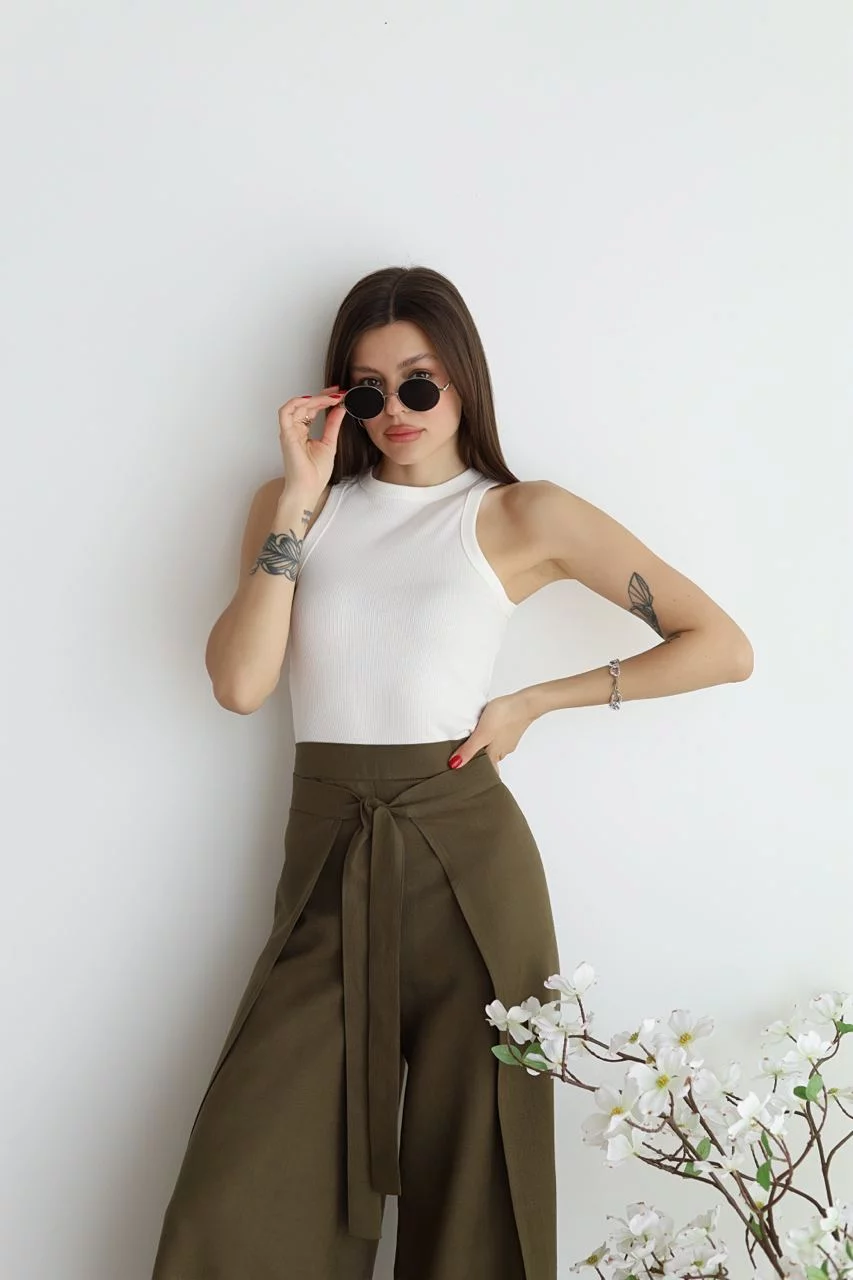 Odessa | Wide Linen Trousers