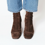 Chloe | Square Toe Block Heel Boots