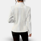 Delfina | Textured Button Blazer