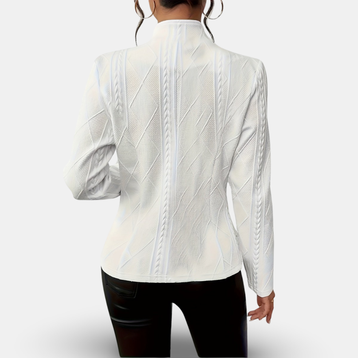 Delfina | Textured Button Blazer