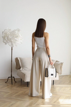 Odessa | Wide Linen Trousers