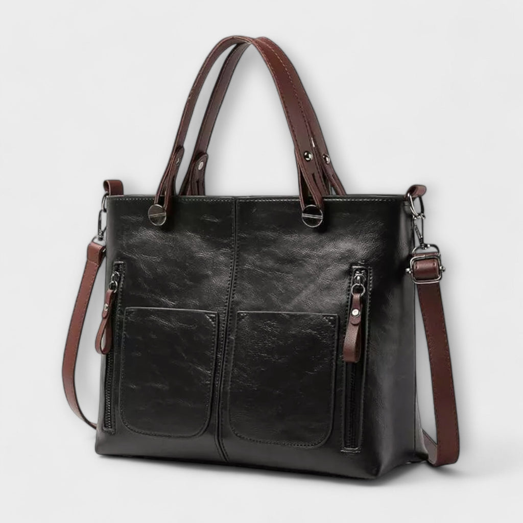 Sabrielle | Vintage Tote with Twin Front Pockets