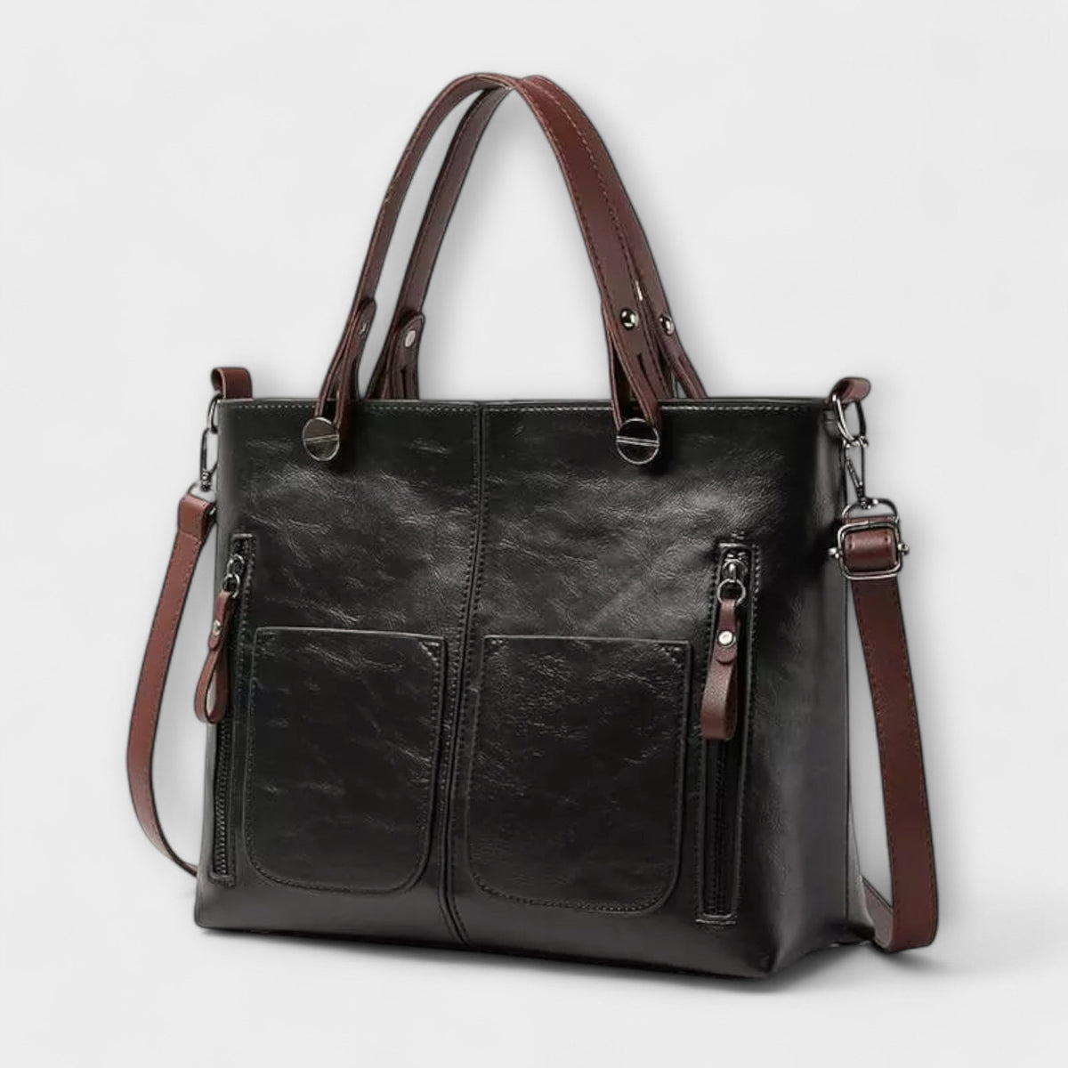 Sabrielle | Vintage Tote with Twin Front Pockets