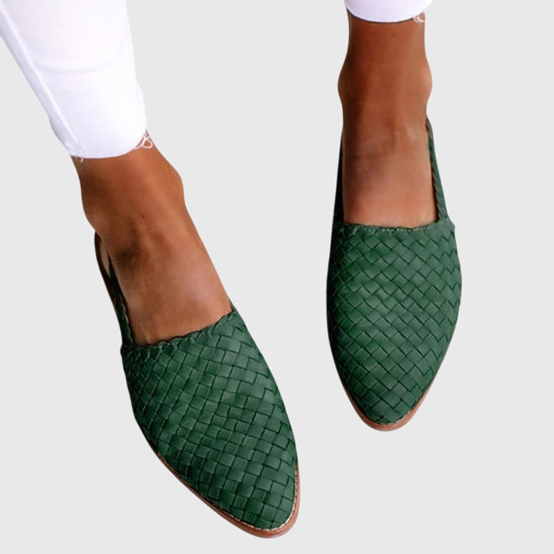 Hazel | Orthopedic Woven Flat Loafers