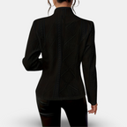 Delfina | Textured Button Blazer
