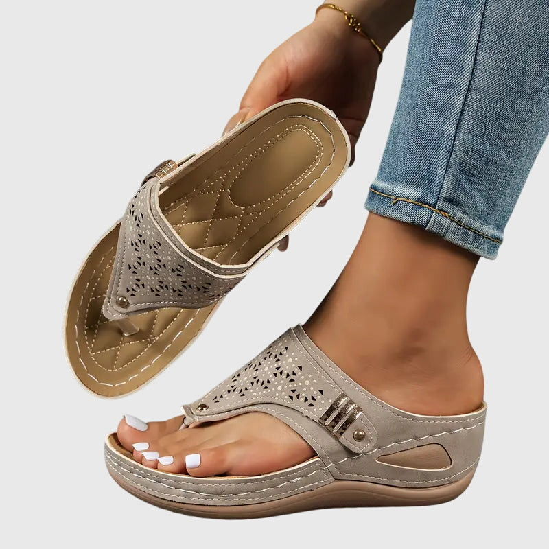 Zoey | Orthopedic Slip-On Wedge Sandals