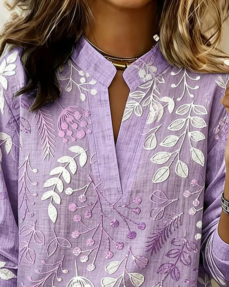 Lilibet | Women's Longline Floral Print Blouse