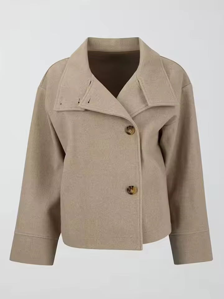 Maple | Oversized Button-Front Jacket