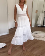 Colette | Lace Tank Midi Dress