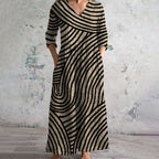 Marnie | Striped V-Neck Dress