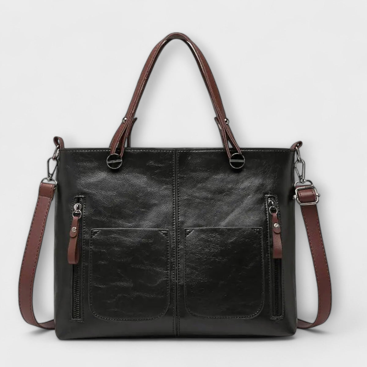 Sabrielle | Vintage Tote with Twin Front Pockets