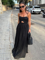 Cassidy | Heart Collar Maxi Dress