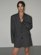 Emberly | Oversized Tailored Blazer Dress