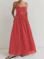 Cassidy | Heart Collar Maxi Dress