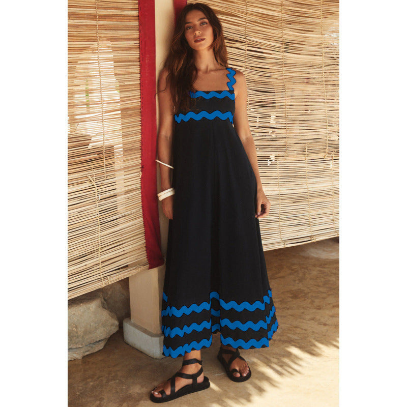 Hazel | Square Neck A-Line Maxi Dress