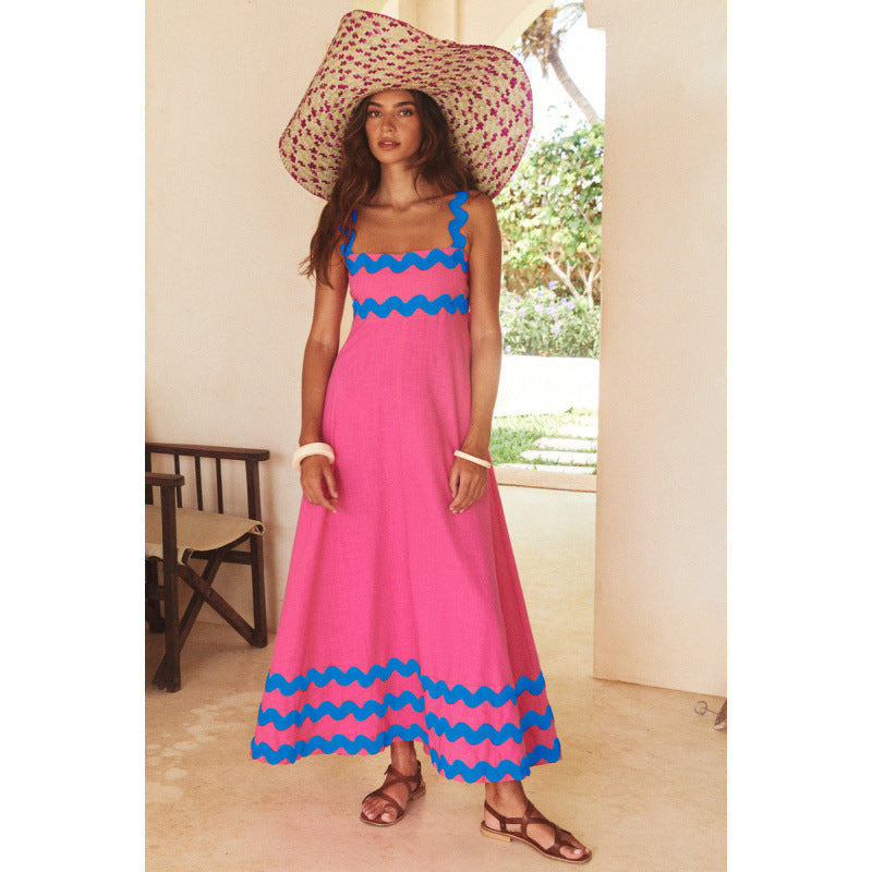 Hazel | Square Neck A-Line Maxi Dress