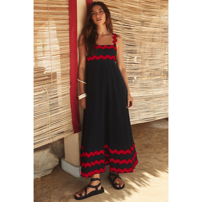 Hazel | Square Neck A-Line Maxi Dress