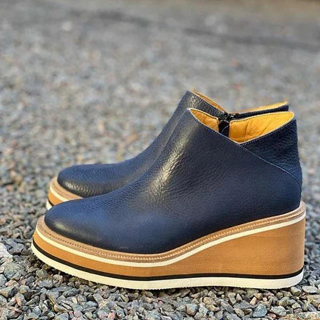 Nora | Waterproof Wedge Ankle Boots