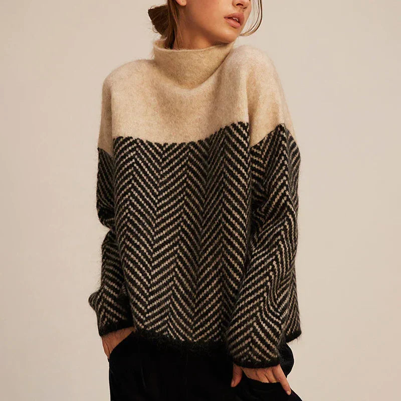 Marigold | Women's Roll Neck Jumper with Long Sleeve