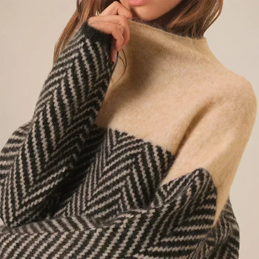 Marigold | Women's Roll Neck Jumper with Long Sleeve