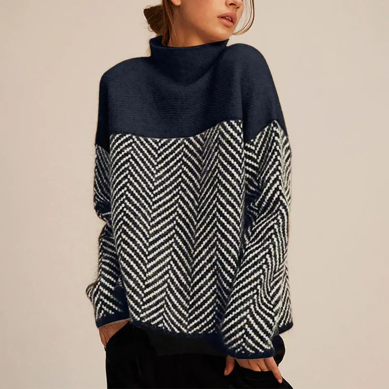 Marigold | Women's Roll Neck Jumper with Long Sleeve