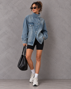 Zora | Women's Artistic Denim Jacket