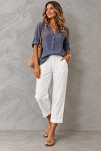 Julienne | Women's Light Summer Trousers with Pockets