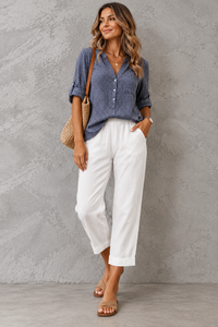 Julienne | Women's Light Summer Trousers with Pockets