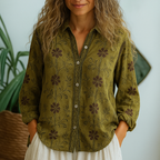 Junia | Women's Vintage Leaf Blouse