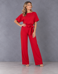 Vanora | Belted Palazzo Jumpsuit