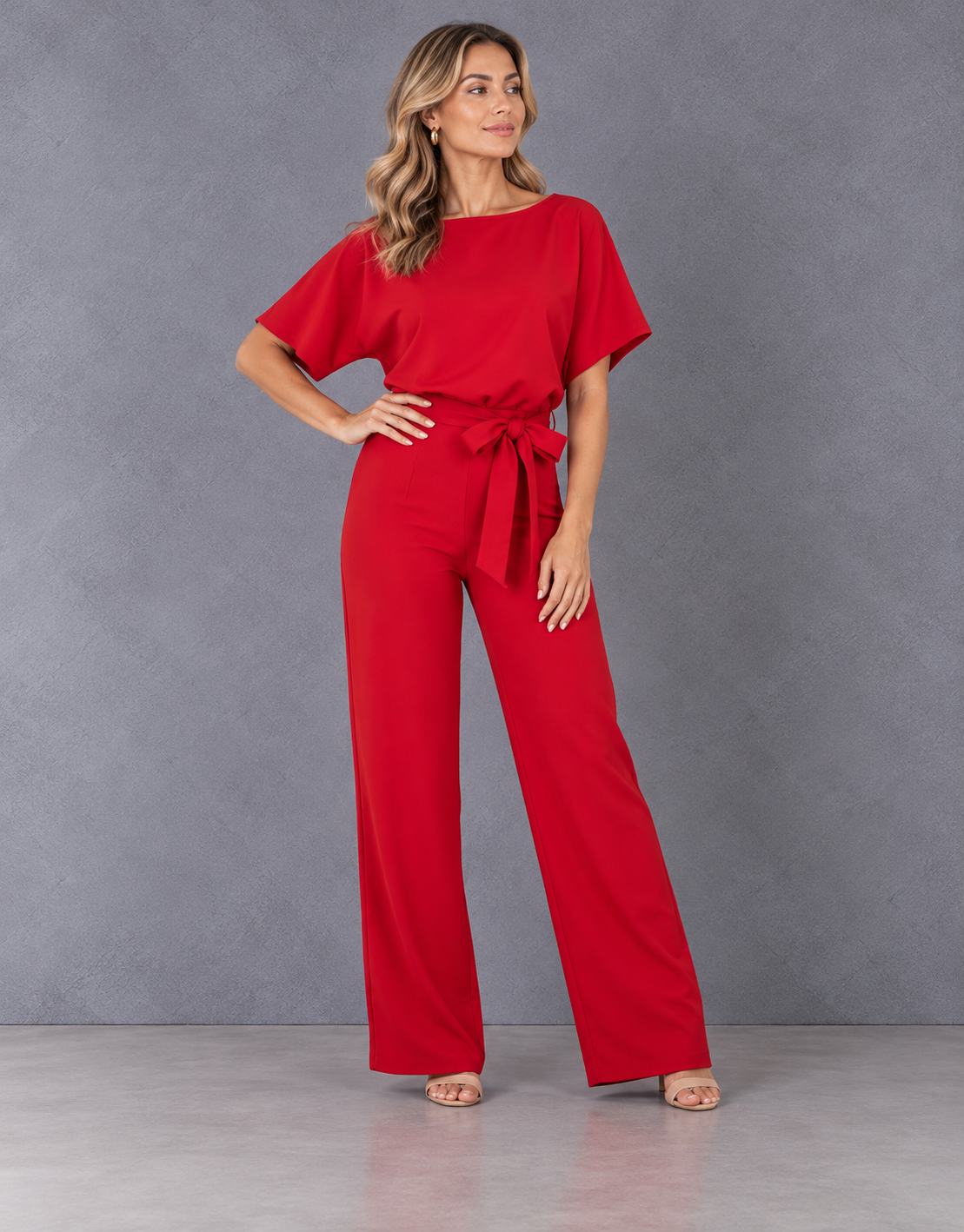 Vanora | Belted Palazzo Jumpsuit