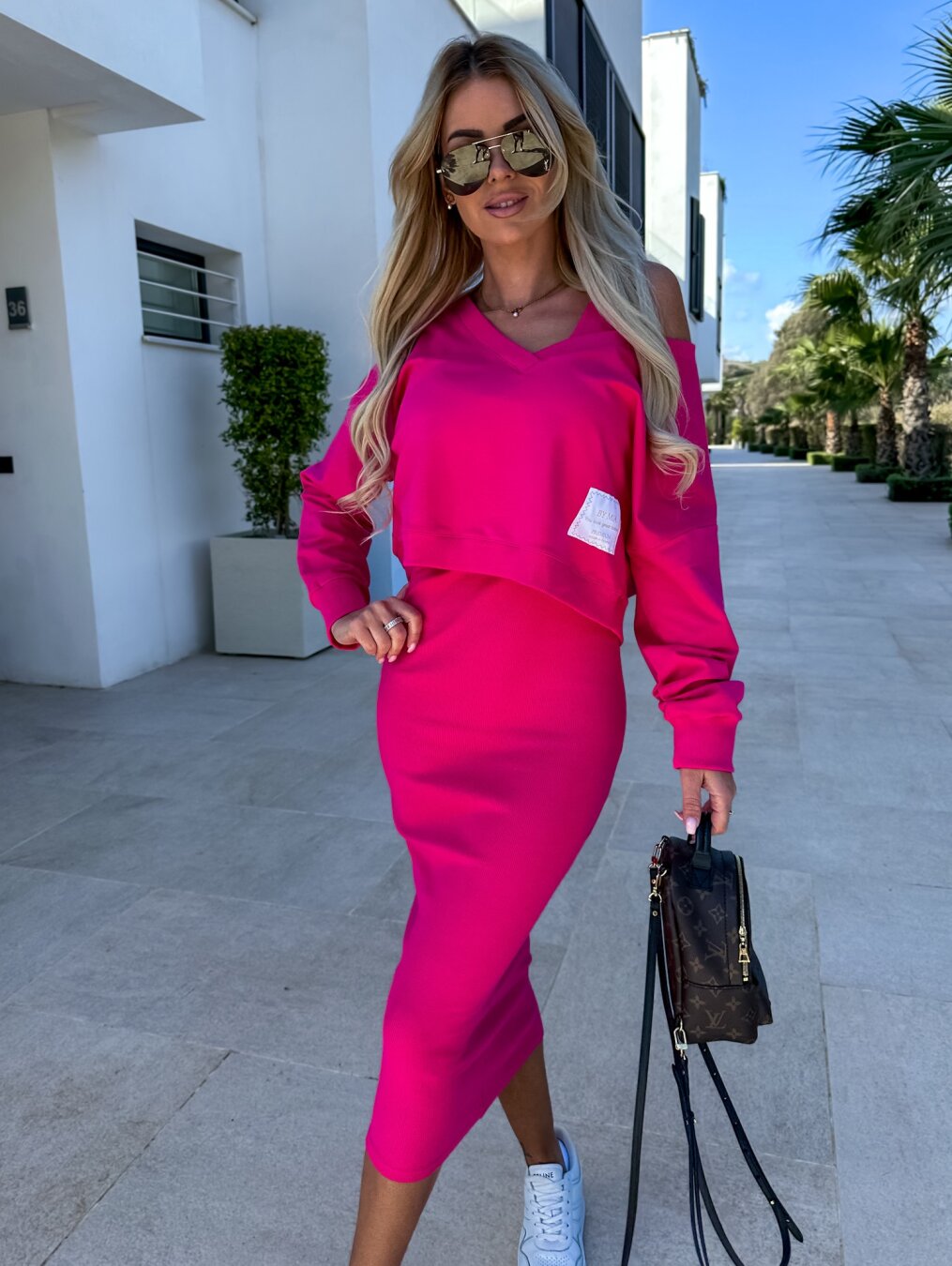 Andrea | Layered Sweatshirt and Dress Set
