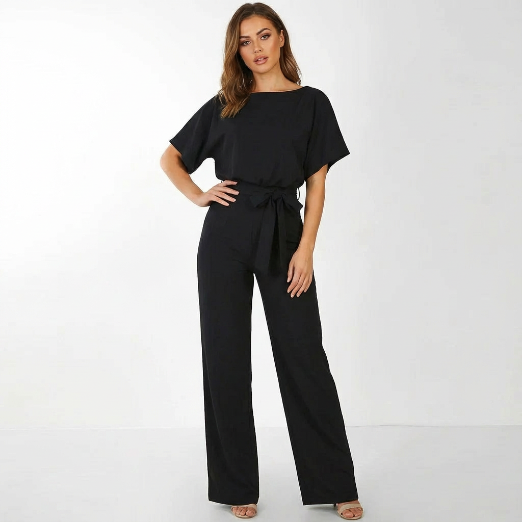Vanora | Belted Palazzo Jumpsuit