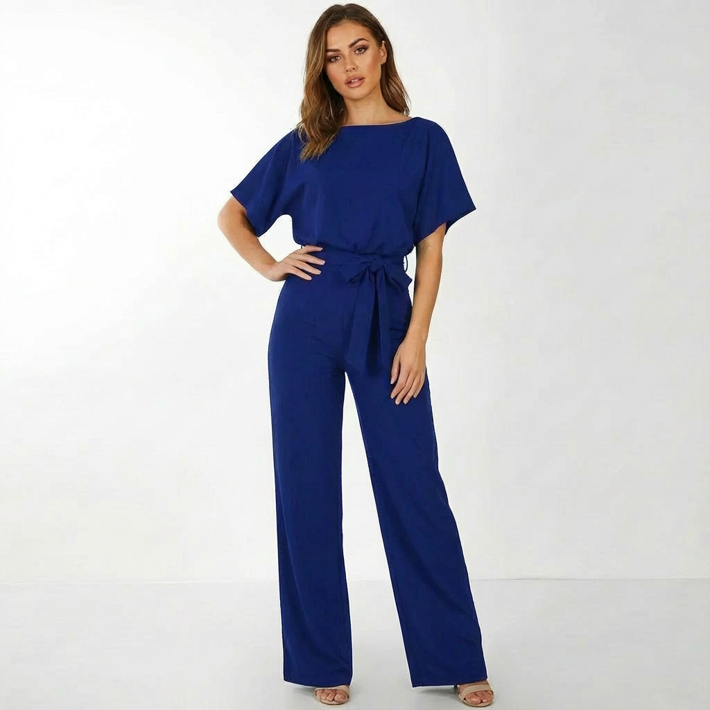 Vanora | Belted Palazzo Jumpsuit