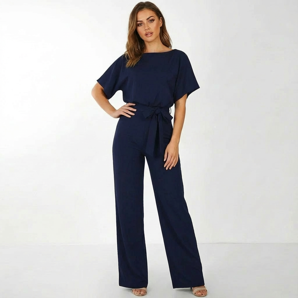 Vanora | Belted Palazzo Jumpsuit