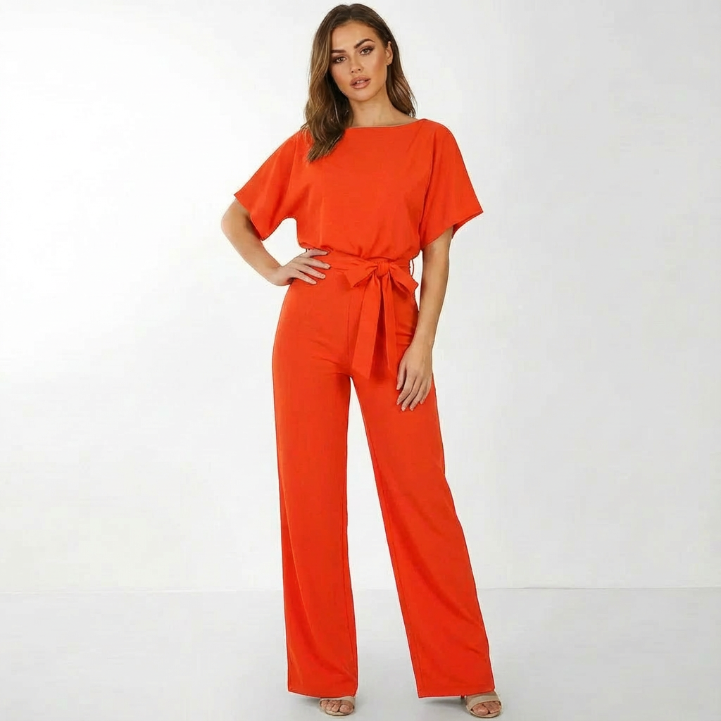 Vanora | Belted Palazzo Jumpsuit