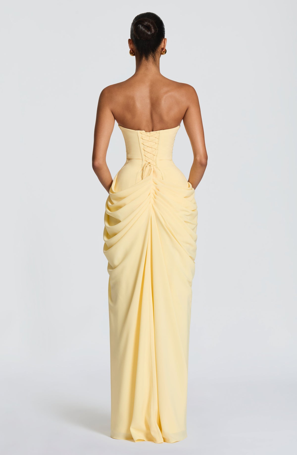 Marjorie  | Maxi Dress with Lace-Up and Side Slit