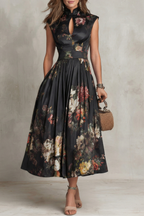 Verity | Women's Sleeveless Floral Midi Dress