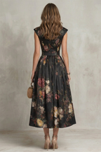 Verity | Women's Sleeveless Floral Midi Dress