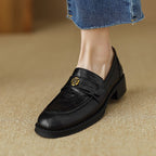 Morrelle | Gold Emblem Loafer