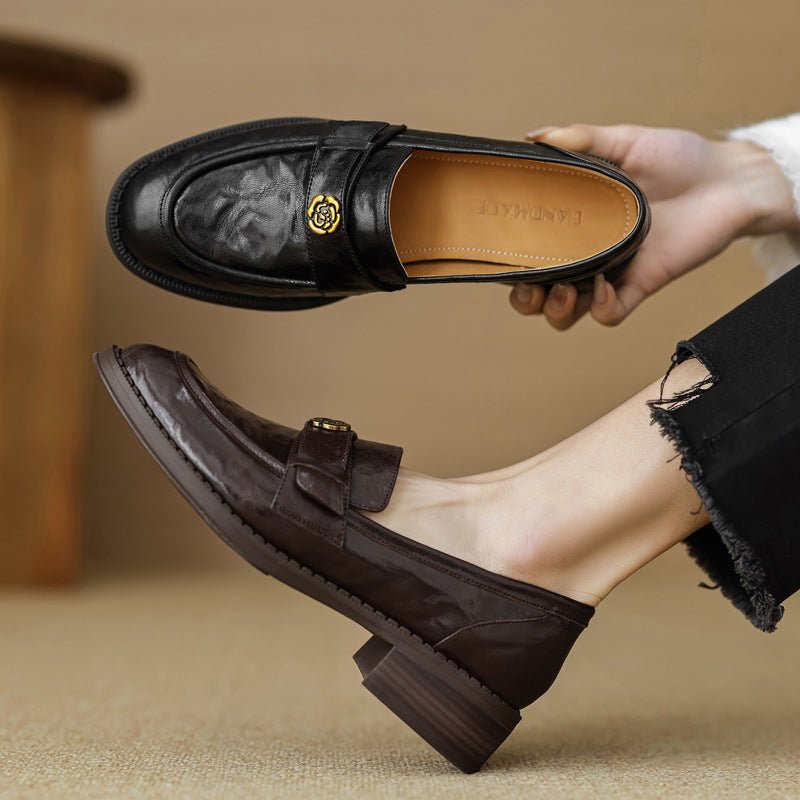 Morrelle | Gold Emblem Loafer